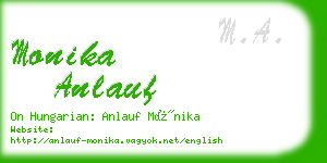 monika anlauf business card